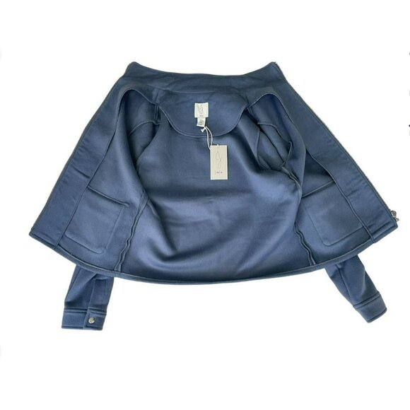 Joie Full Zip Front Pockets Blue Jacket women's Size M NWT - Picture 3 of 4